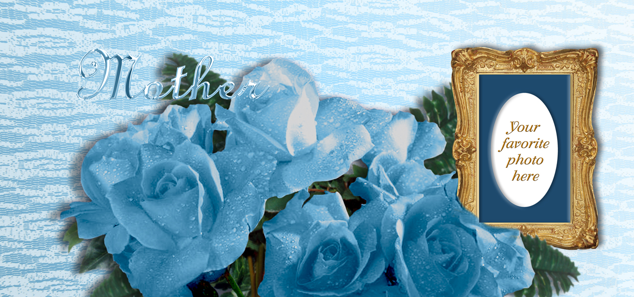 Bouquet Of Roses Blue Mother